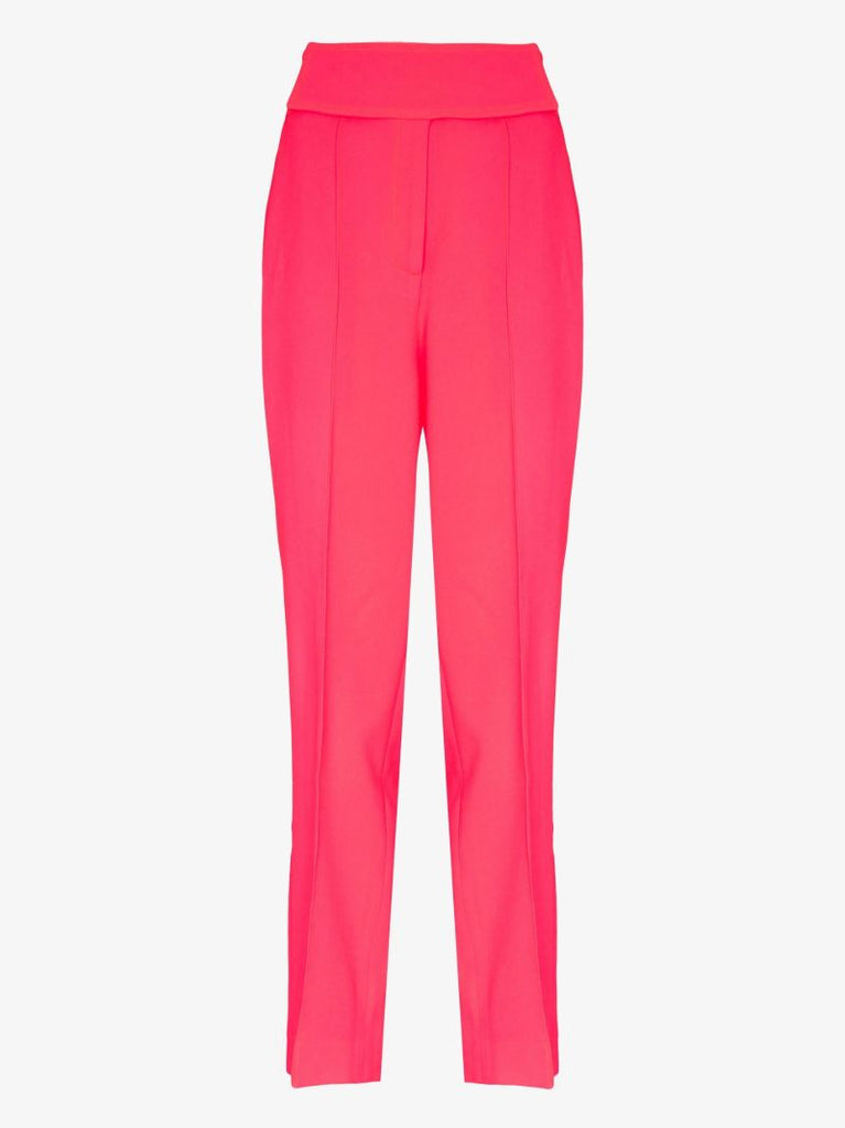 Pink Tailored Tapered Trousers
