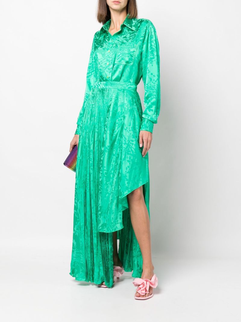 Green Splatter Jacquard Shirt