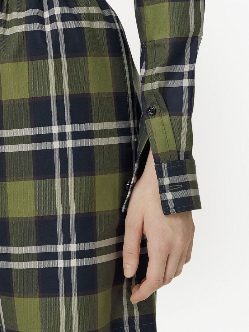 Green Checked Shorts
