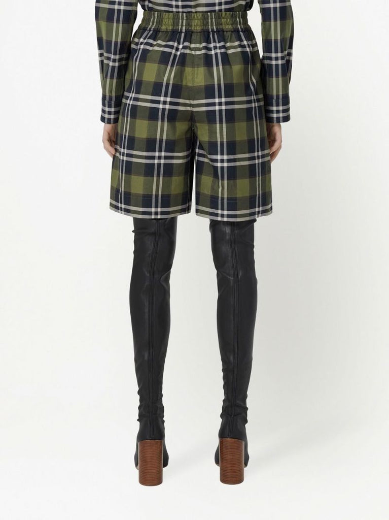 Green Checked Shorts