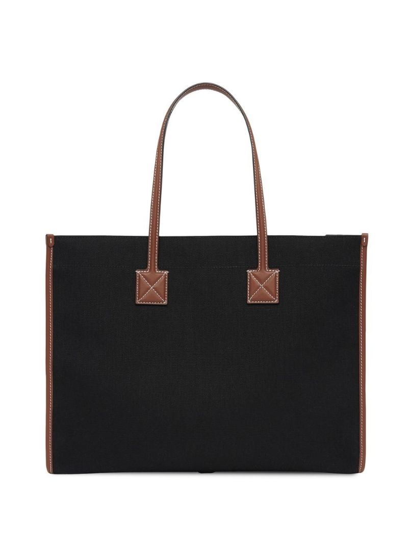 Black Freya Medium Canvas Tote Bag