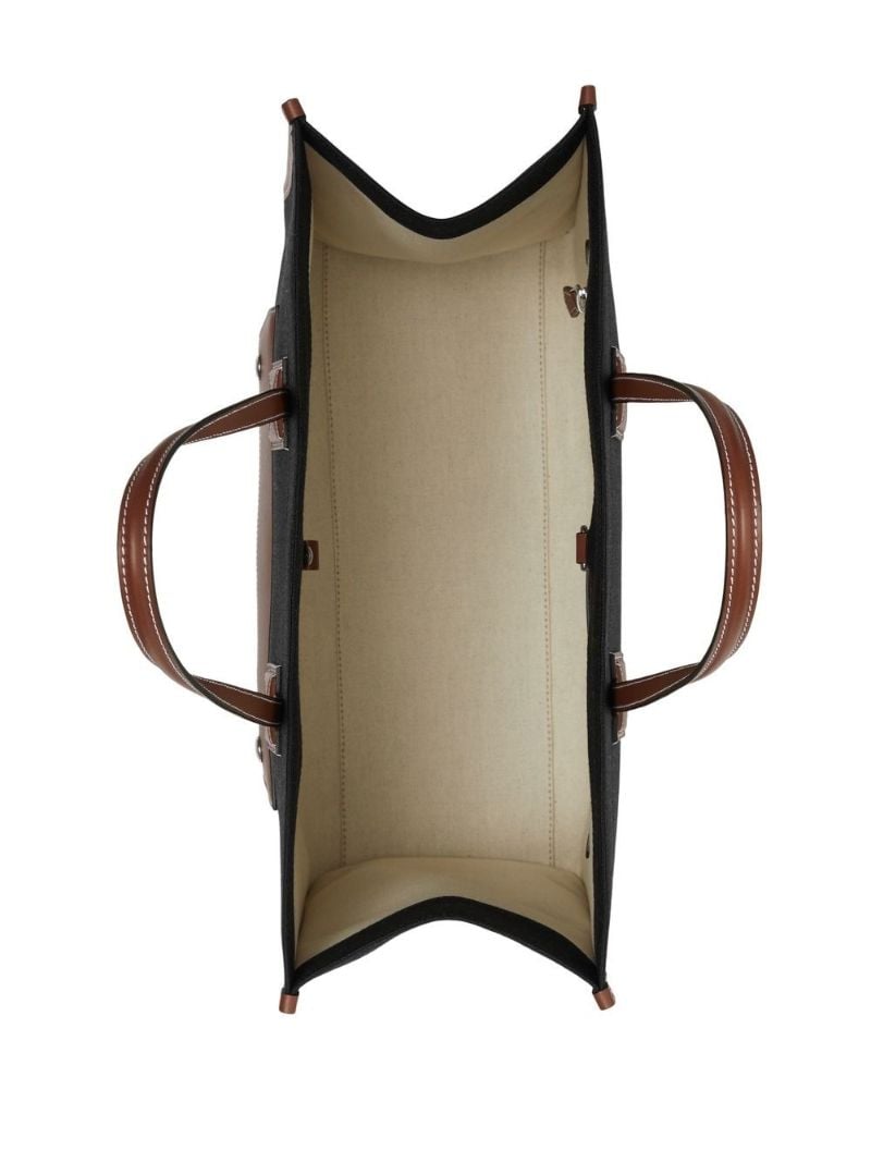 Black Freya Medium Canvas Tote Bag