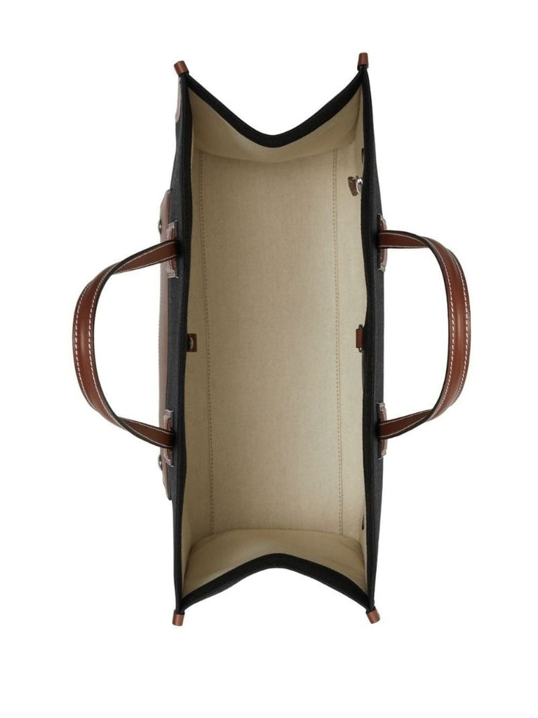 Black Freya Medium Canvas Tote Bag