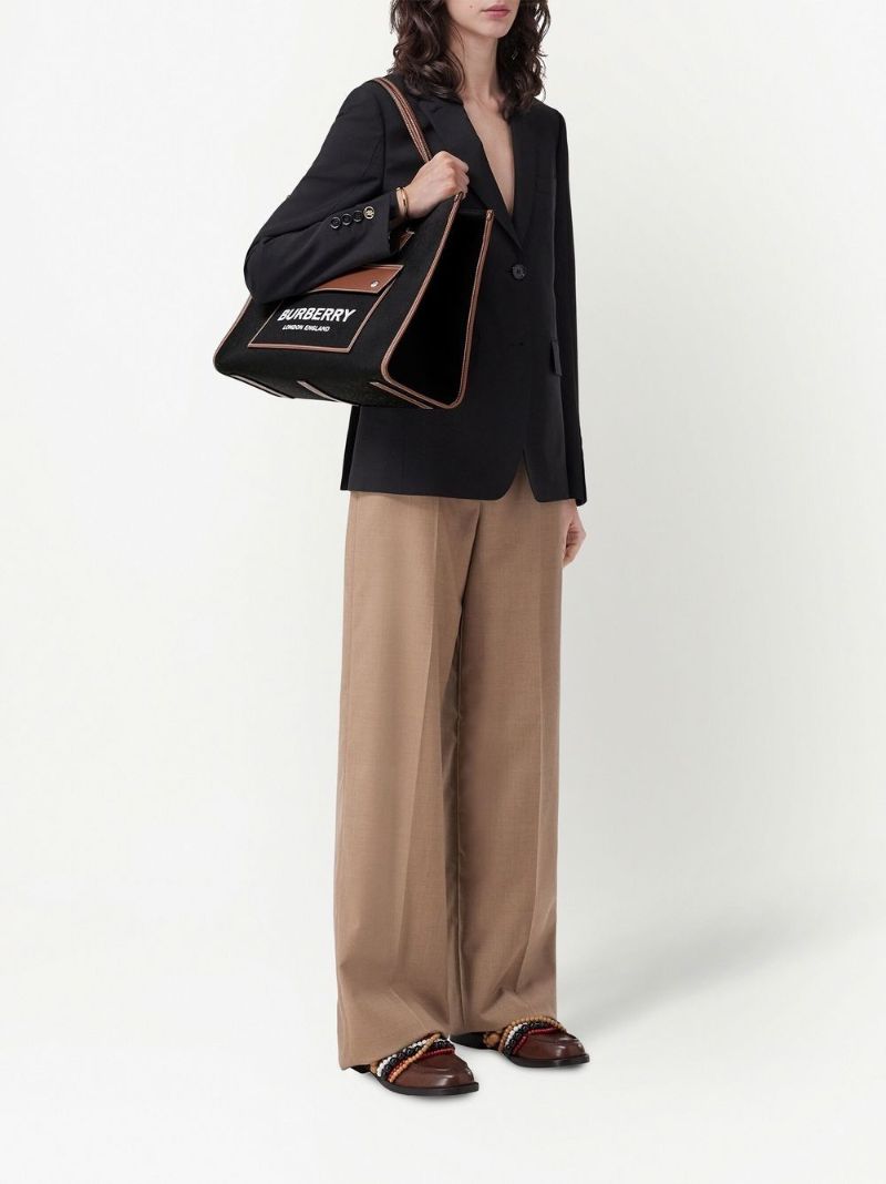 Black Freya Medium Canvas Tote Bag
