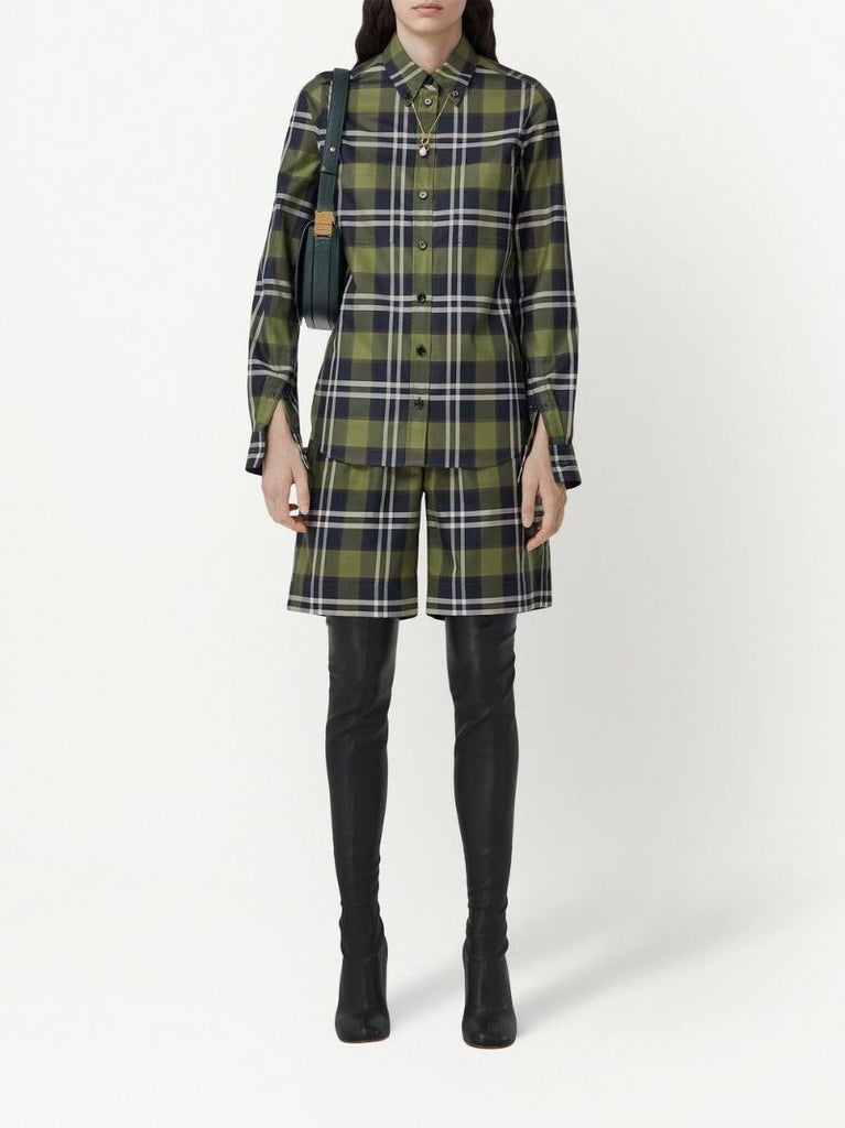 Green Checked Shirt