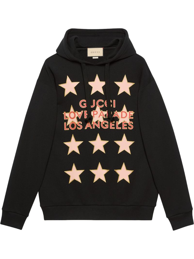 Black Love Parade Cotton Hoodie