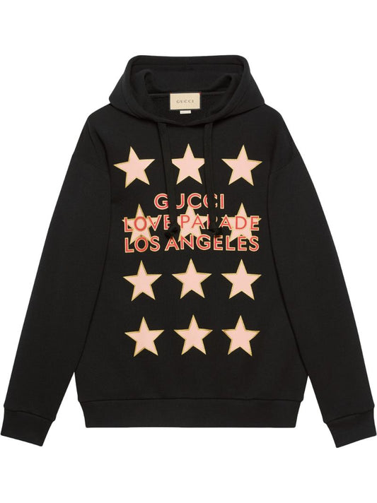 Black Love Parade Cotton Hoodie