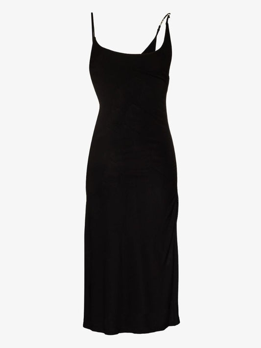 Negative Space Cutout Midi Dress