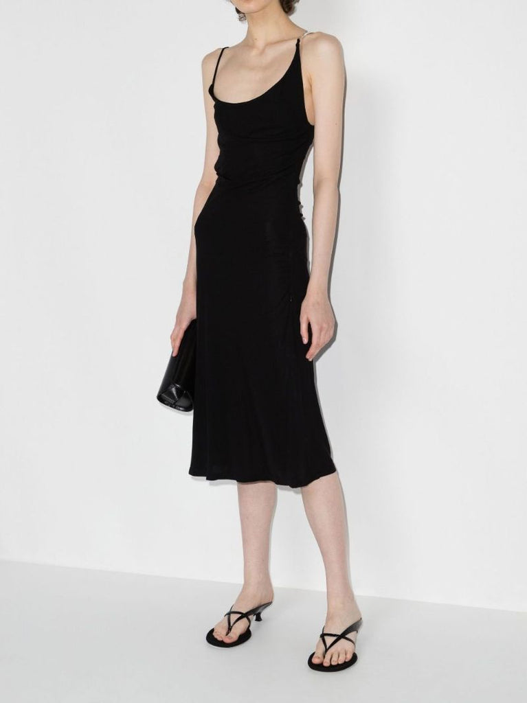 Negative Space Cutout Midi Dress