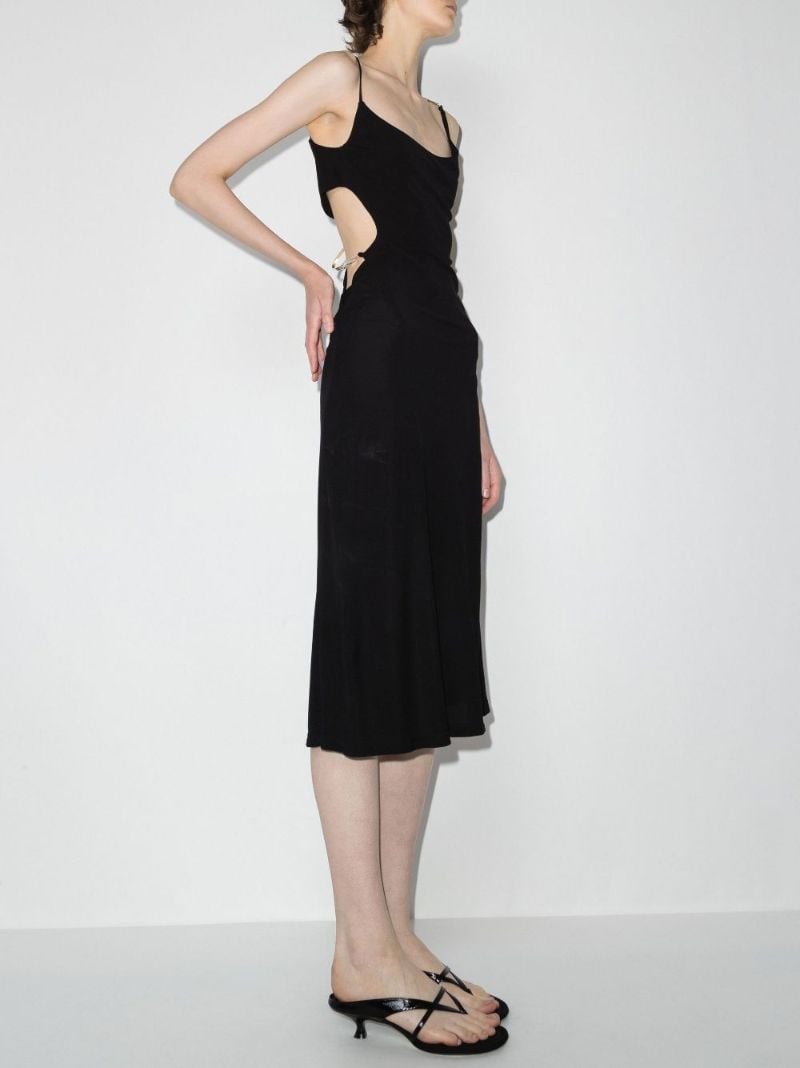 Negative Space Cutout Midi Dress