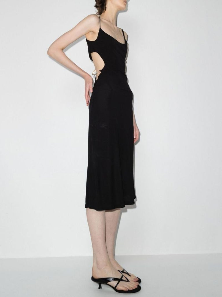 Negative Space Cutout Midi Dress