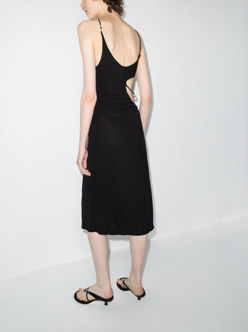 Negative Space Cutout Midi Dress