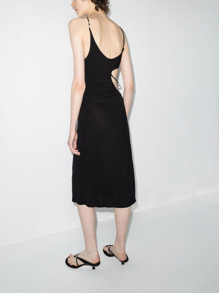 Negative Space Cutout Midi Dress