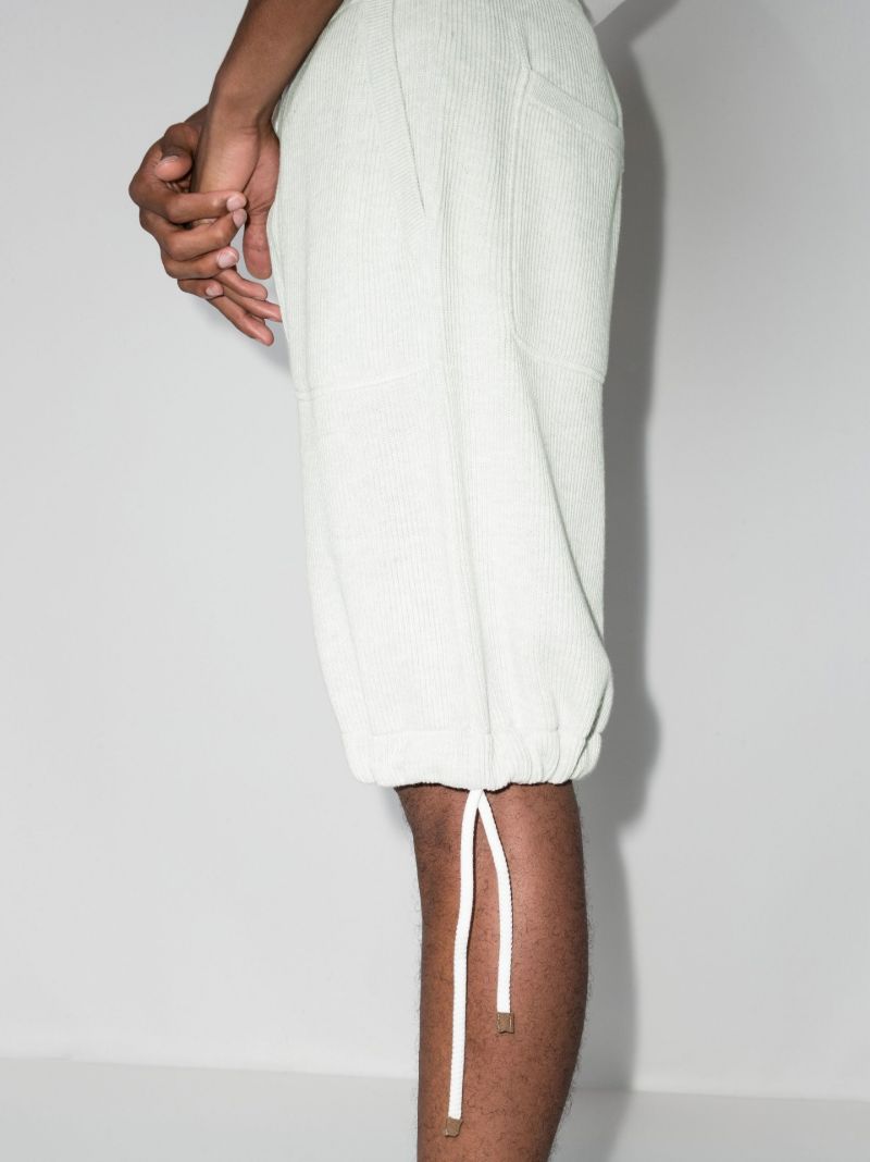 Grey Cotton Bermuda Shorts
