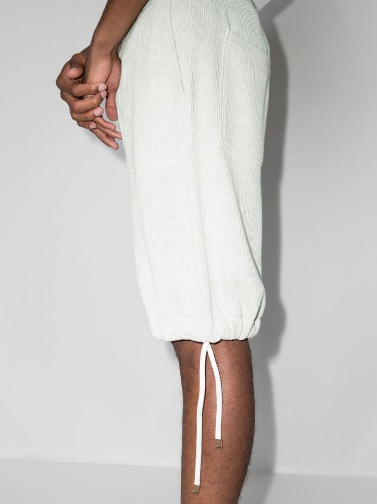 Grey Cotton Bermuda Shorts