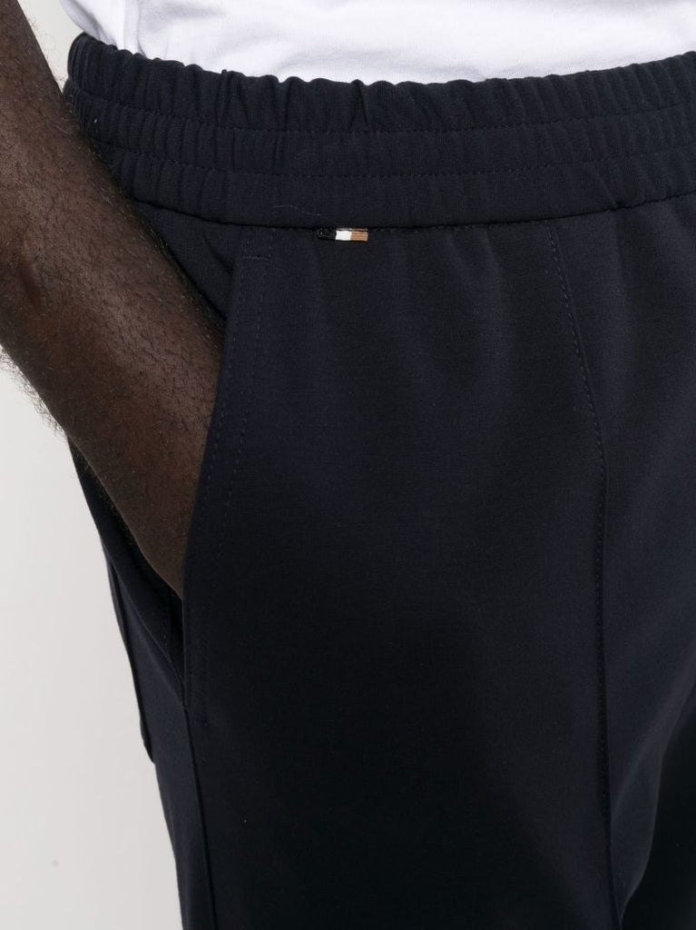 Blue Parin Logo Patch Track Pants
