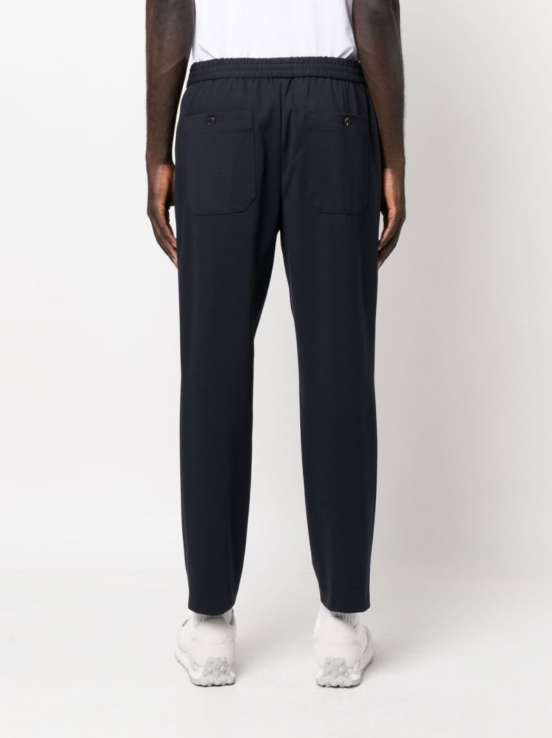 Blue Parin Logo Patch Track Pants