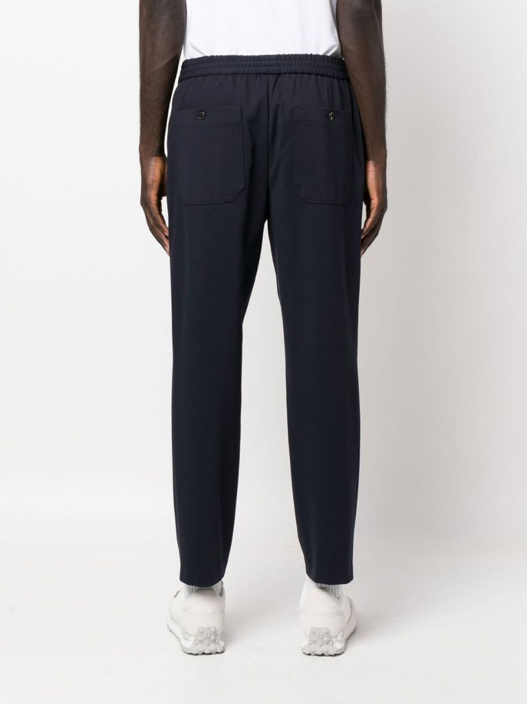 Blue Parin Logo Patch Track Pants