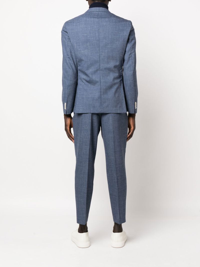 Blue Henry Single-breasted Suit