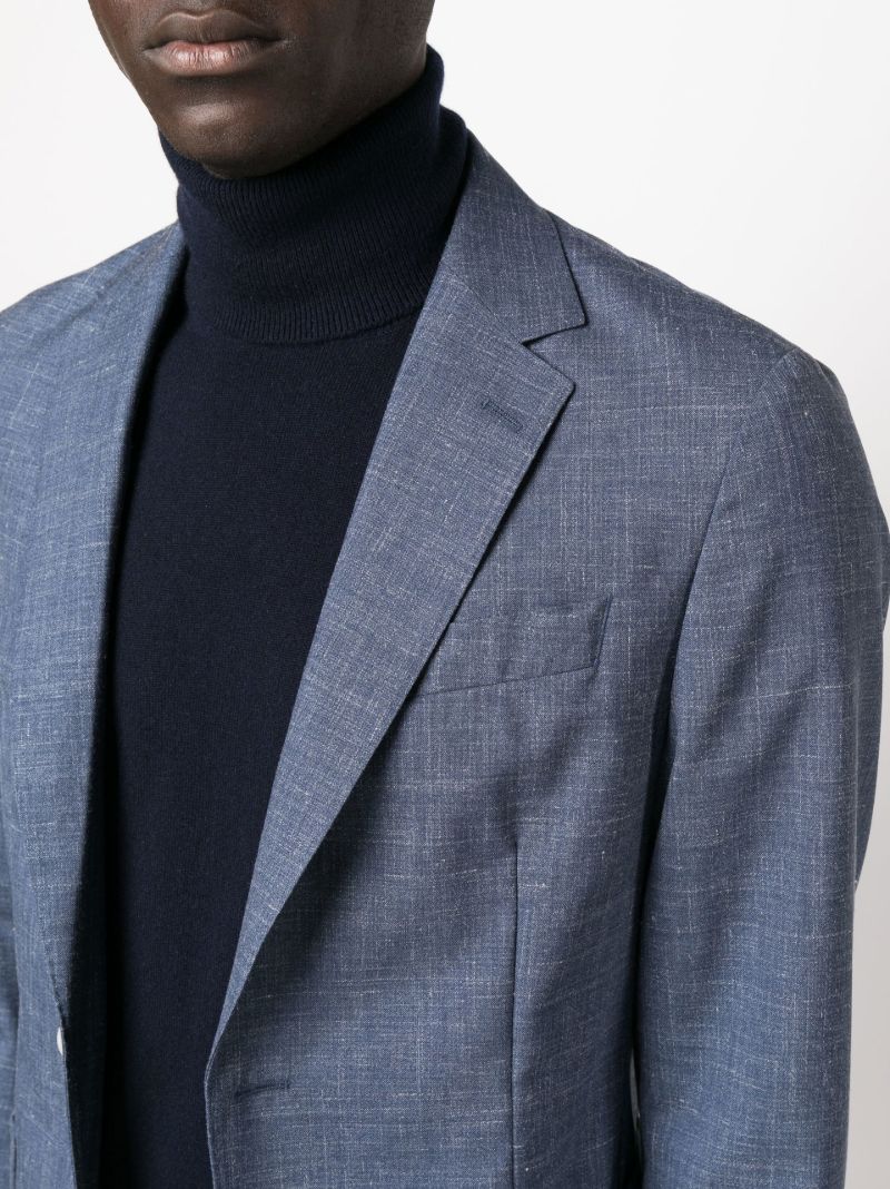 Blue Henry Single-breasted Suit