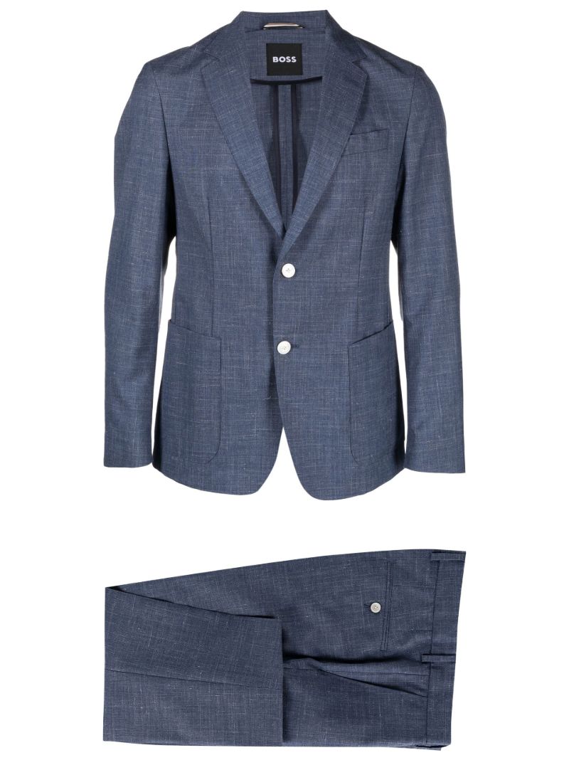 Blue Henry Single-breasted Suit
