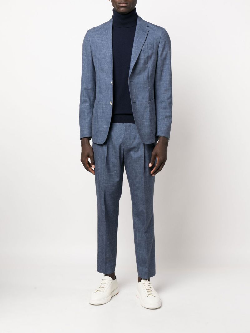 Blue Henry Single-breasted Suit