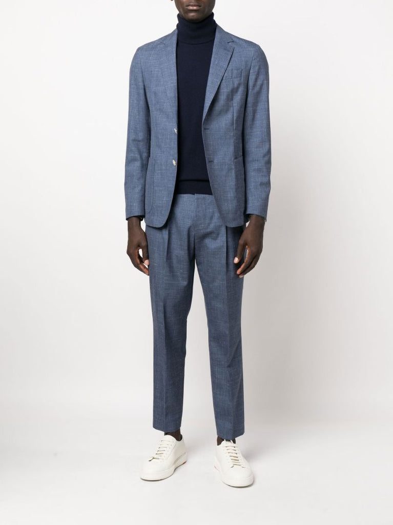 Blue Henry Single-breasted Suit
