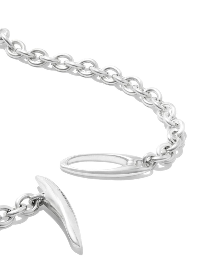 Sterling Silver Split Crucifix Necklace
