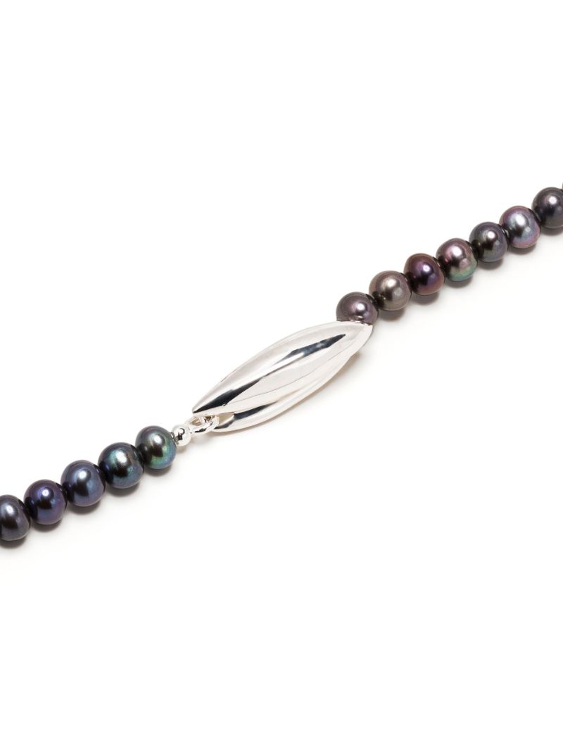 Sterling Silver Pearl Beaded Necklace