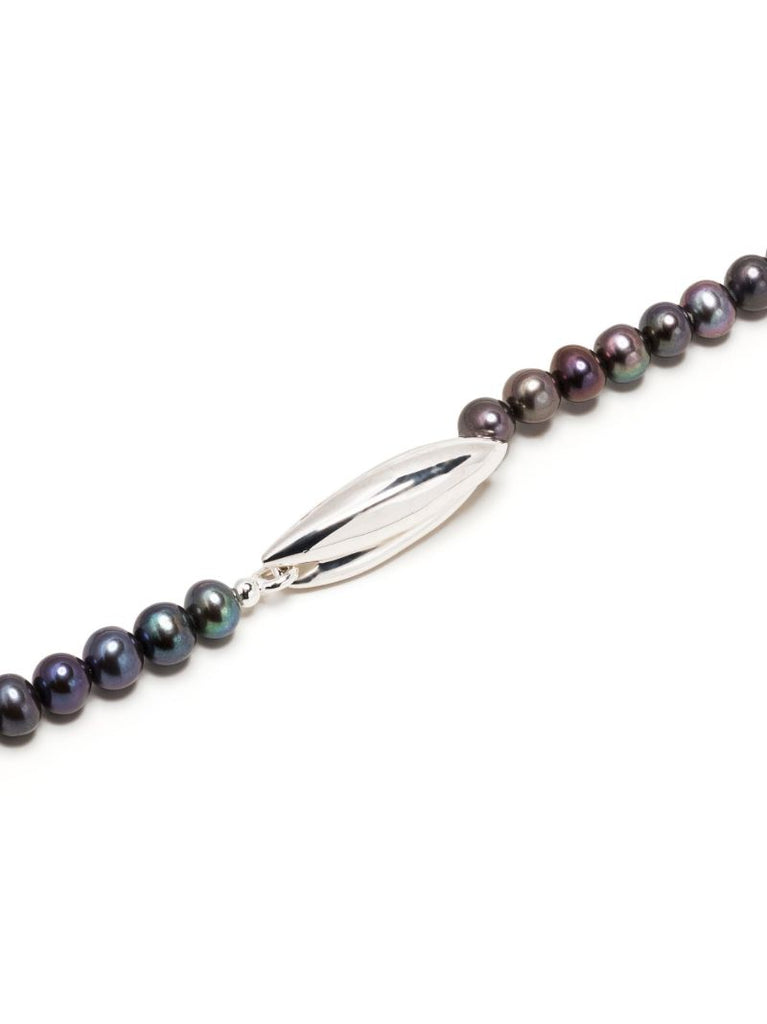 Sterling Silver Pearl Beaded Necklace