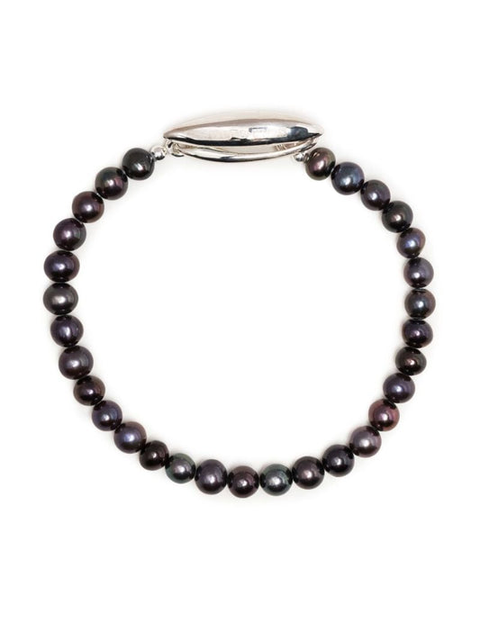 Sterling Silver Pearl Beaded Bracelet