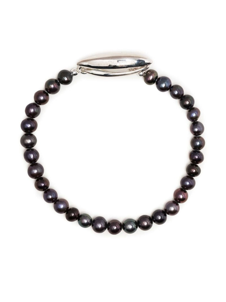 Sterling Silver Pearl Beaded Bracelet
