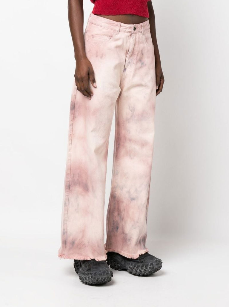 Pink Tie-dye Boyfriend Jeans