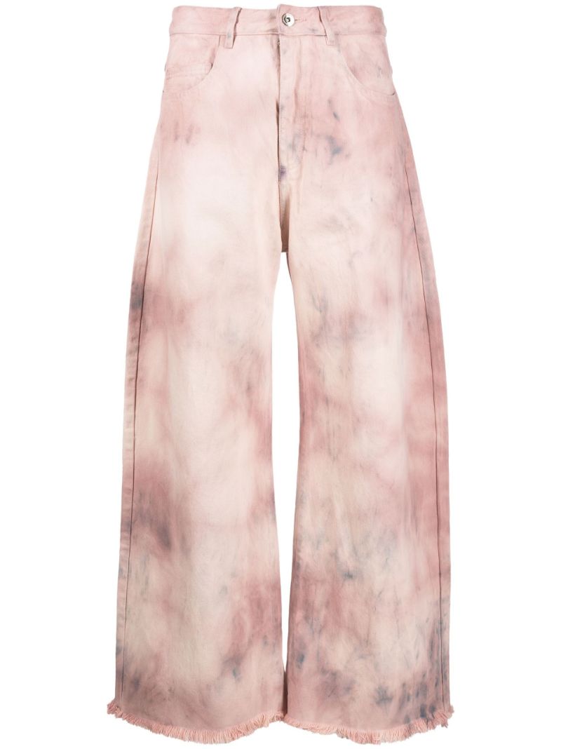 Pink Tie-dye Boyfriend Jeans