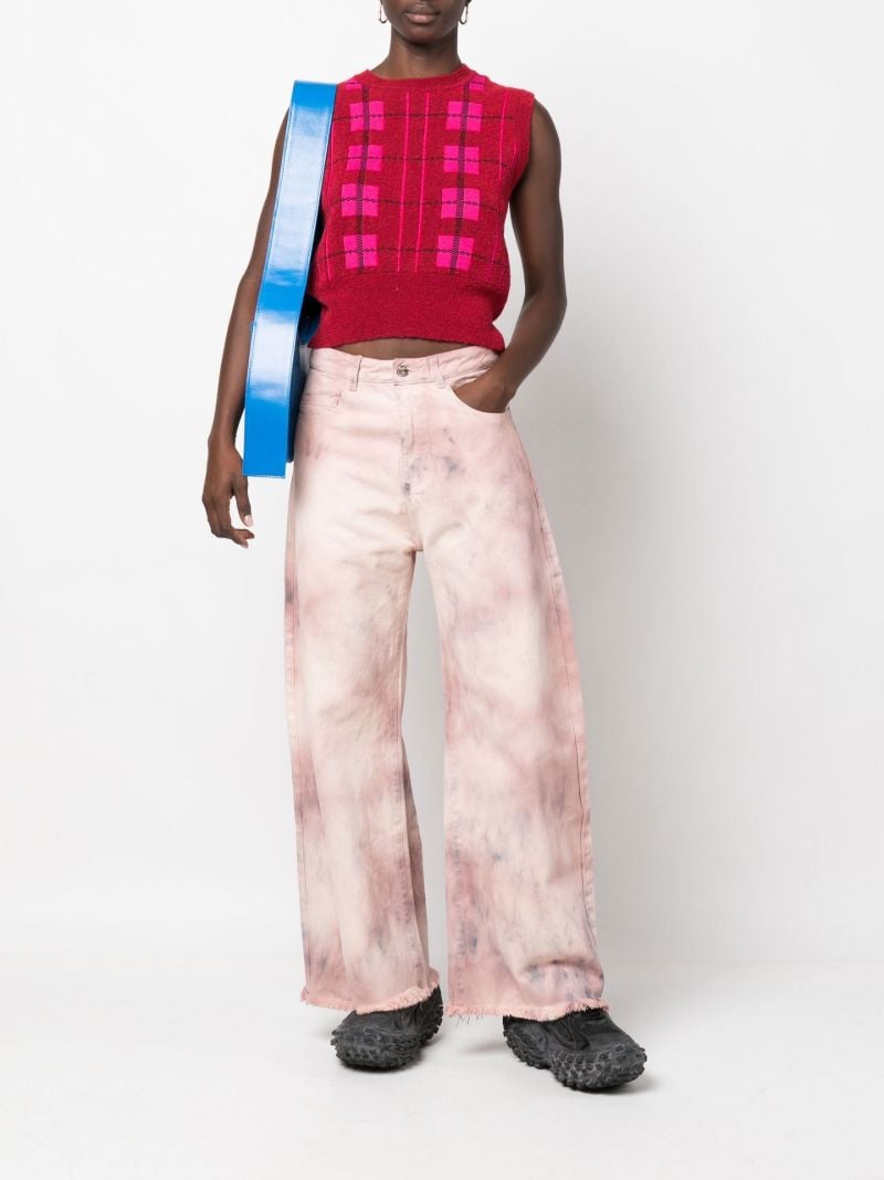Pink Tie-dye Boyfriend Jeans