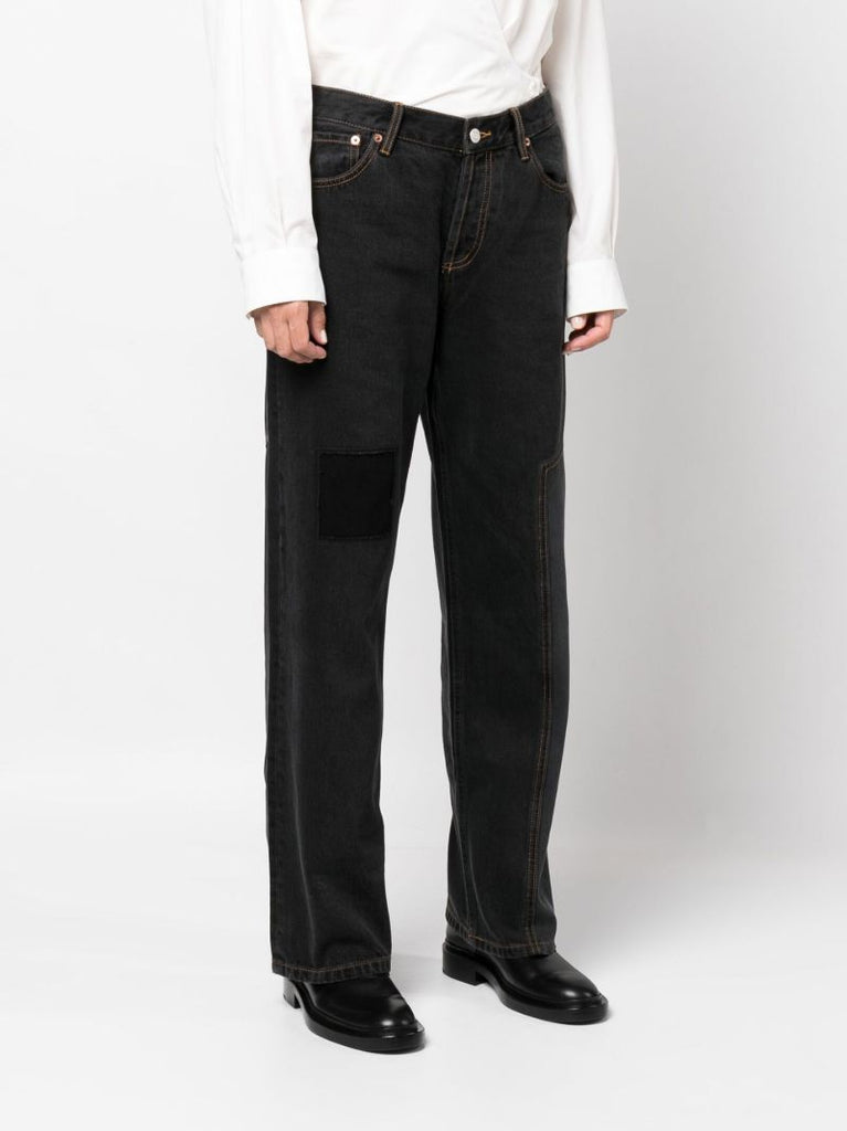 Black Skater Wide Leg Jeans