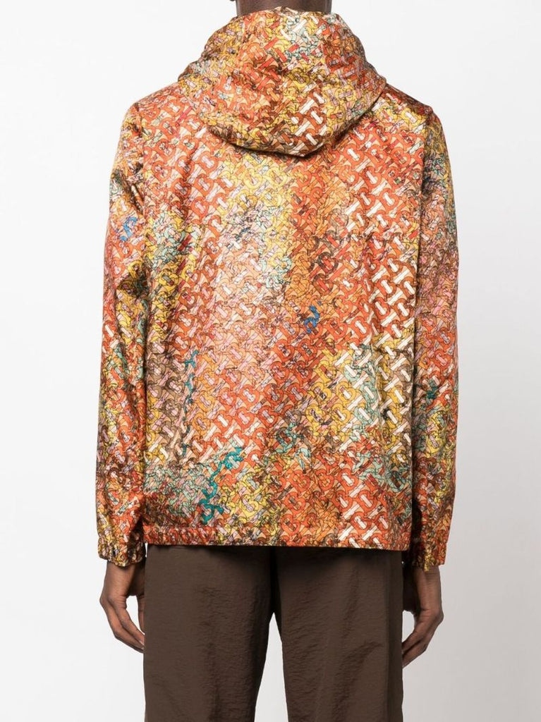 Orange Stanford Monogram Print Jacket