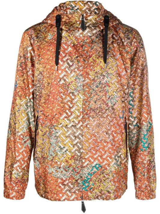 Orange Stanford Monogram Print Jacket