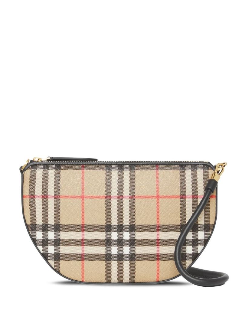 Brown Vintage Check Olympia Pouch