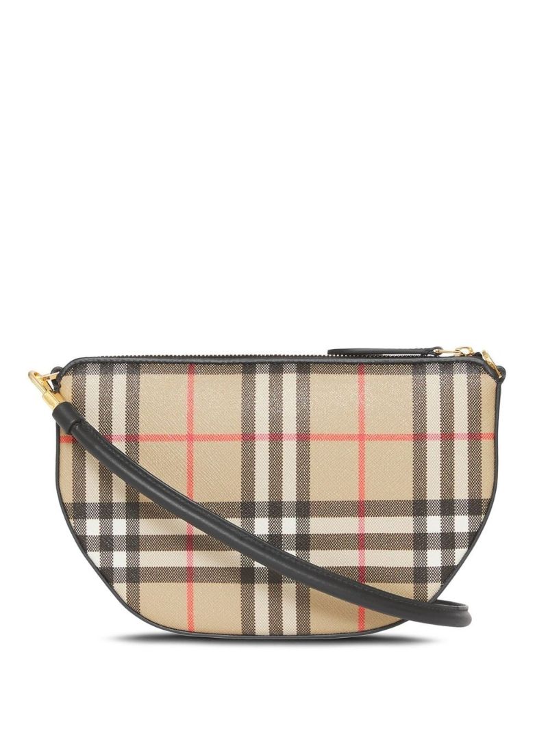 Brown Vintage Check Olympia Pouch