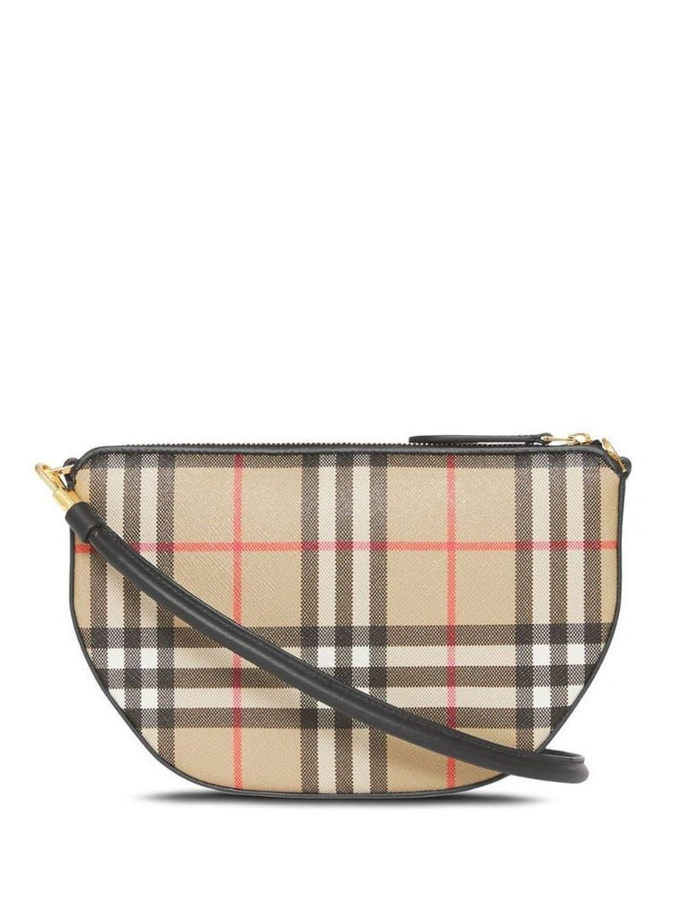 Brown Vintage Check Olympia Pouch