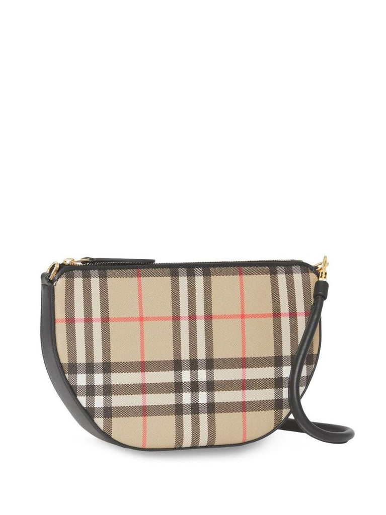Brown Vintage Check Olympia Pouch