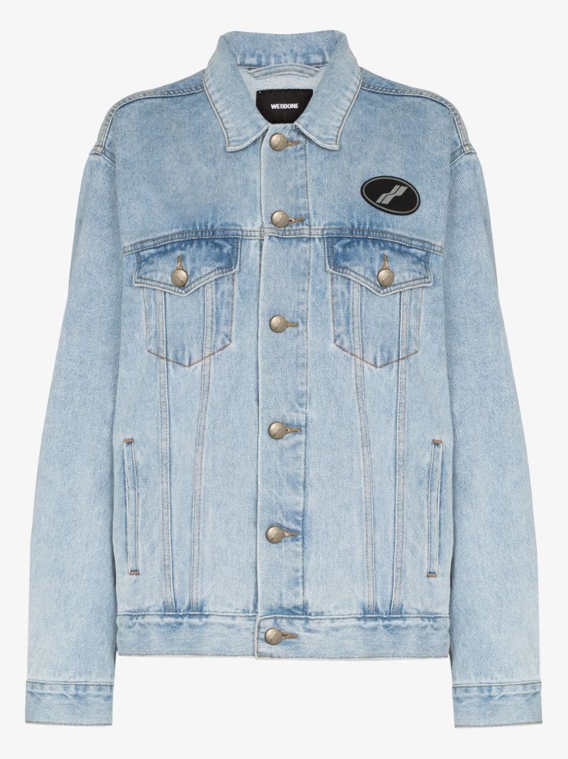 Blue Logo Patch Denim Jacket