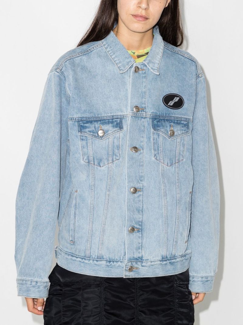 Blue Logo Patch Denim Jacket