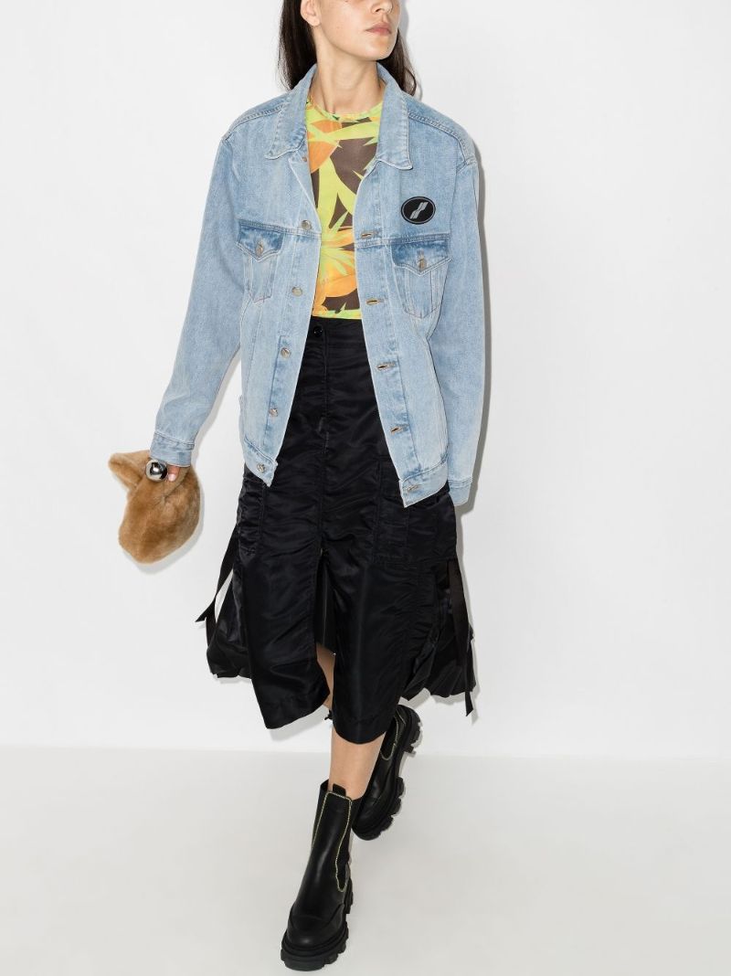 Blue Logo Patch Denim Jacket
