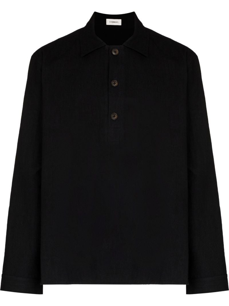 Black Artist Collared Shirt