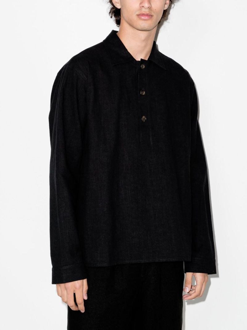 Black Artist Collared Shirt