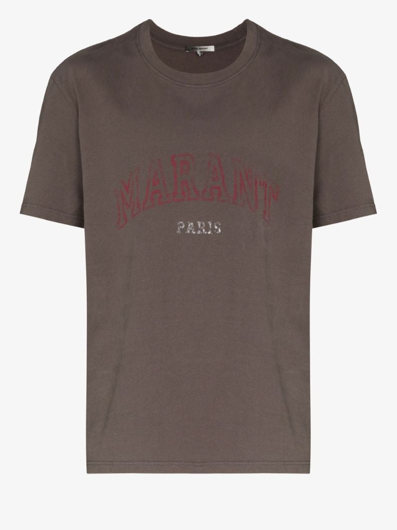 Neutral Honore Logo Print T-shirt
