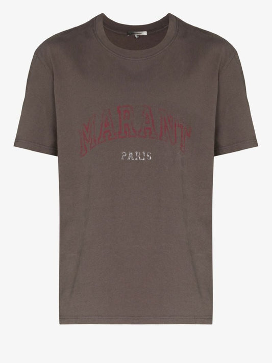 Neutral Honore Logo Print T-shirt