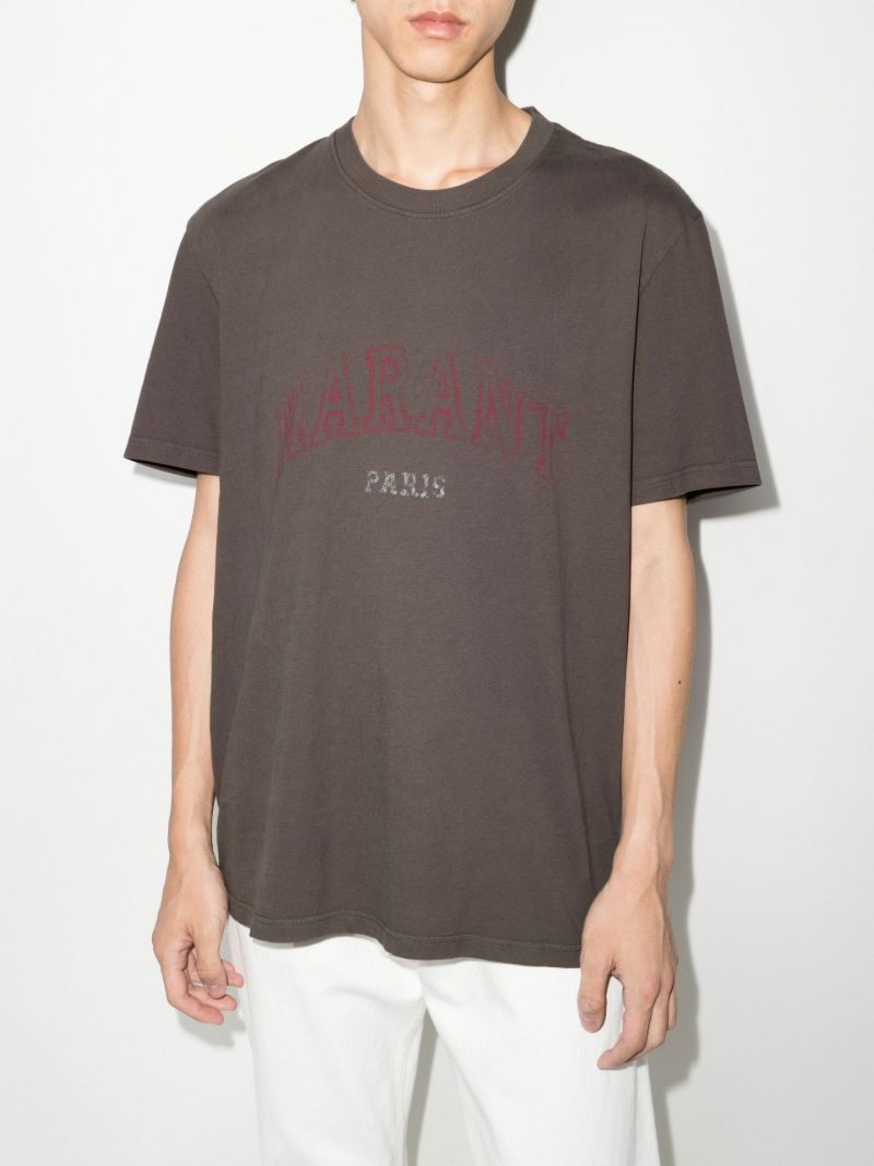 Neutral Honore Logo Print T-shirt